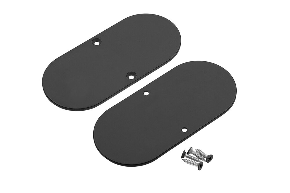 HALUX23 Metall-Endkappen für Runddeckel D9, Satz mit zwei Stück