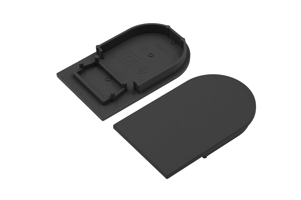 HALUX23 ABS-Endkappen für Flat Cover C9, Satz mit zwei Teilen