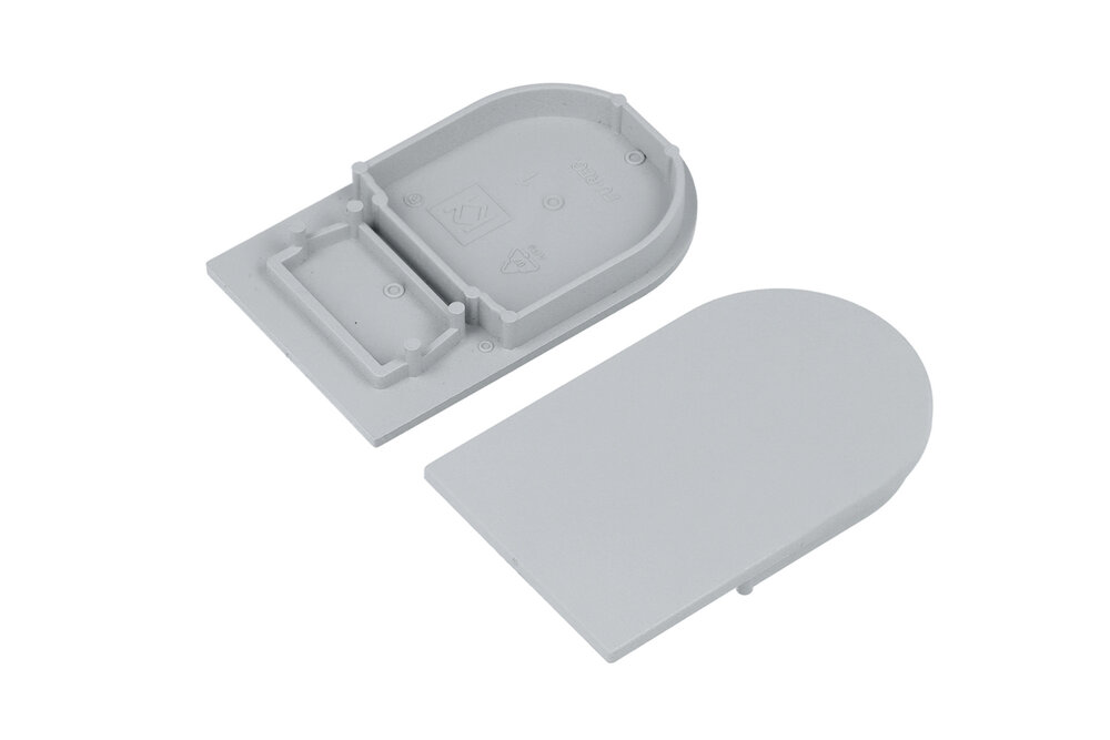 HALUX23 ABS-Endkappen für Flat Cover C9, Satz mit zwei Teilen