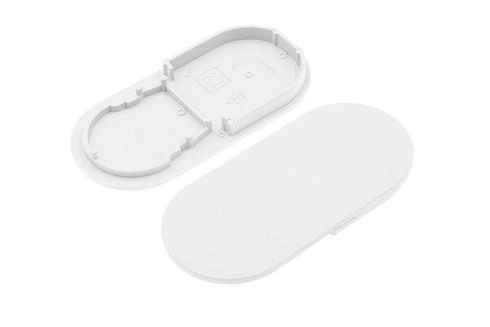 HALUX23 ABS-Endkappen für Runddeckel D9, Satz mit zwei Stück