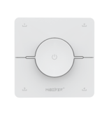 MiLight Funk-Doppeldrehknopf-Wanddimmer in Weiß, 4 einstellbare Szenentasten, RF 1 Kanal für Miboxer-Dimmermodul, duale weiße Lampen und Steuergeräte -Weiß