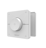 MiLight Funk-Doppeldrehknopf-Wanddimmer in Weiß, 4 einstellbare Szenentasten, RF 1 Kanal für Miboxer-Dimmermodul, duale weiße Lampen und Steuergeräte -Weiß