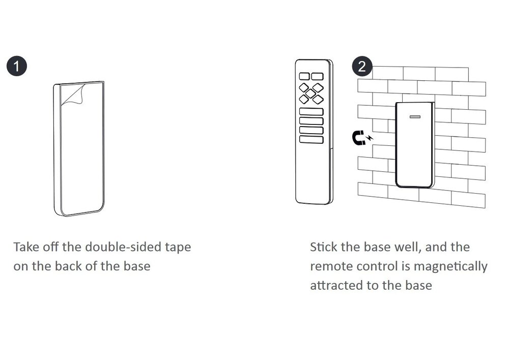 MiLight Design-Fernbedienung für einfarbige / zweifarbige weiße LED-Streifen - 4 Zonen - Miboxer C1