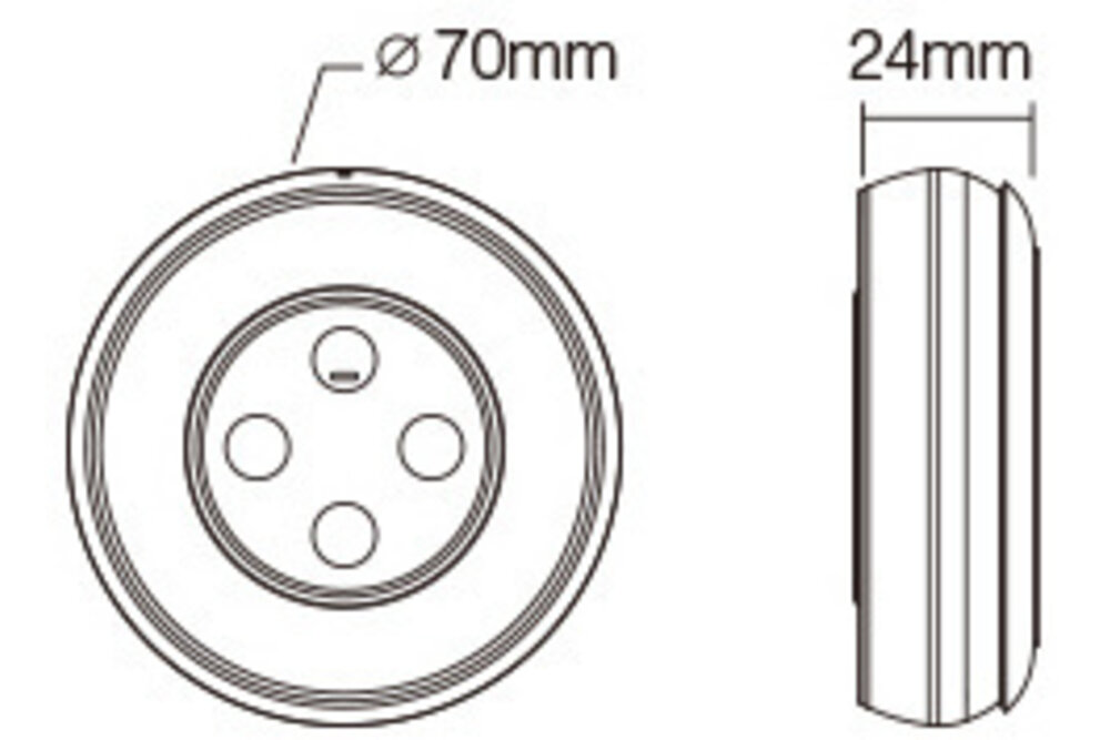 MiLight MiLight 2.4G Sunrise Remote Dual Weiß, Schwarz, AAA-Batterien