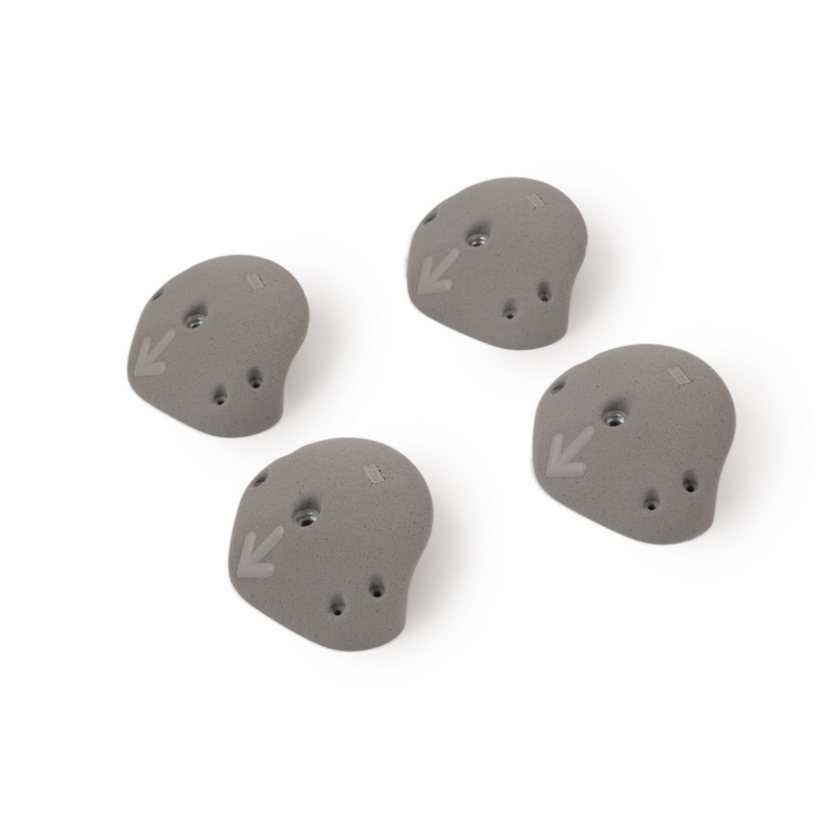 Axis Round Edges CoDown Climb Holds with Arrow. * GREY * 4 per set