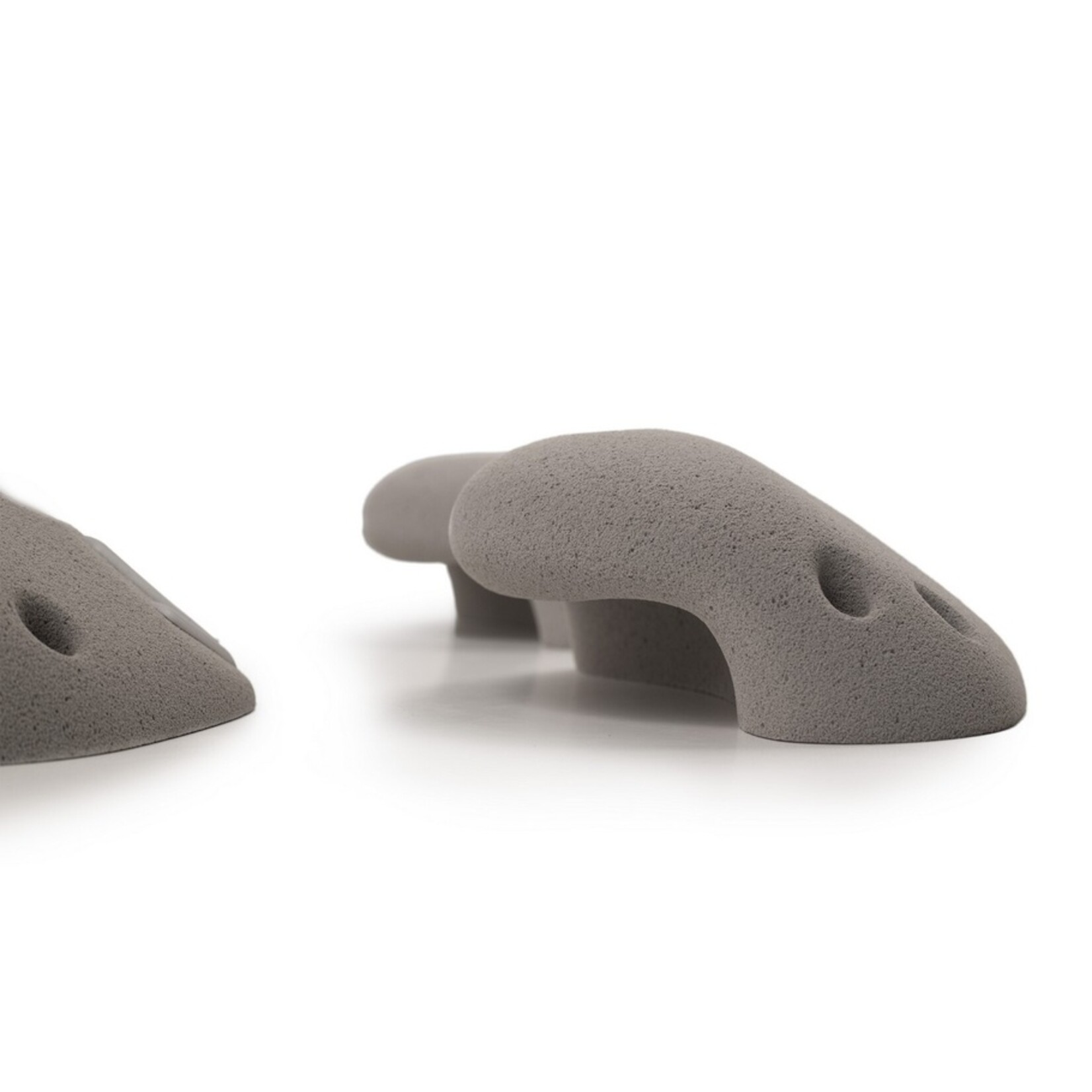 Axis Round Edges CoDown Climb Holds with Arrow. * GREY * 4 per set