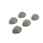 Axis Round Edges Down Climb Footholds. * GRIJS * 5 st. per set