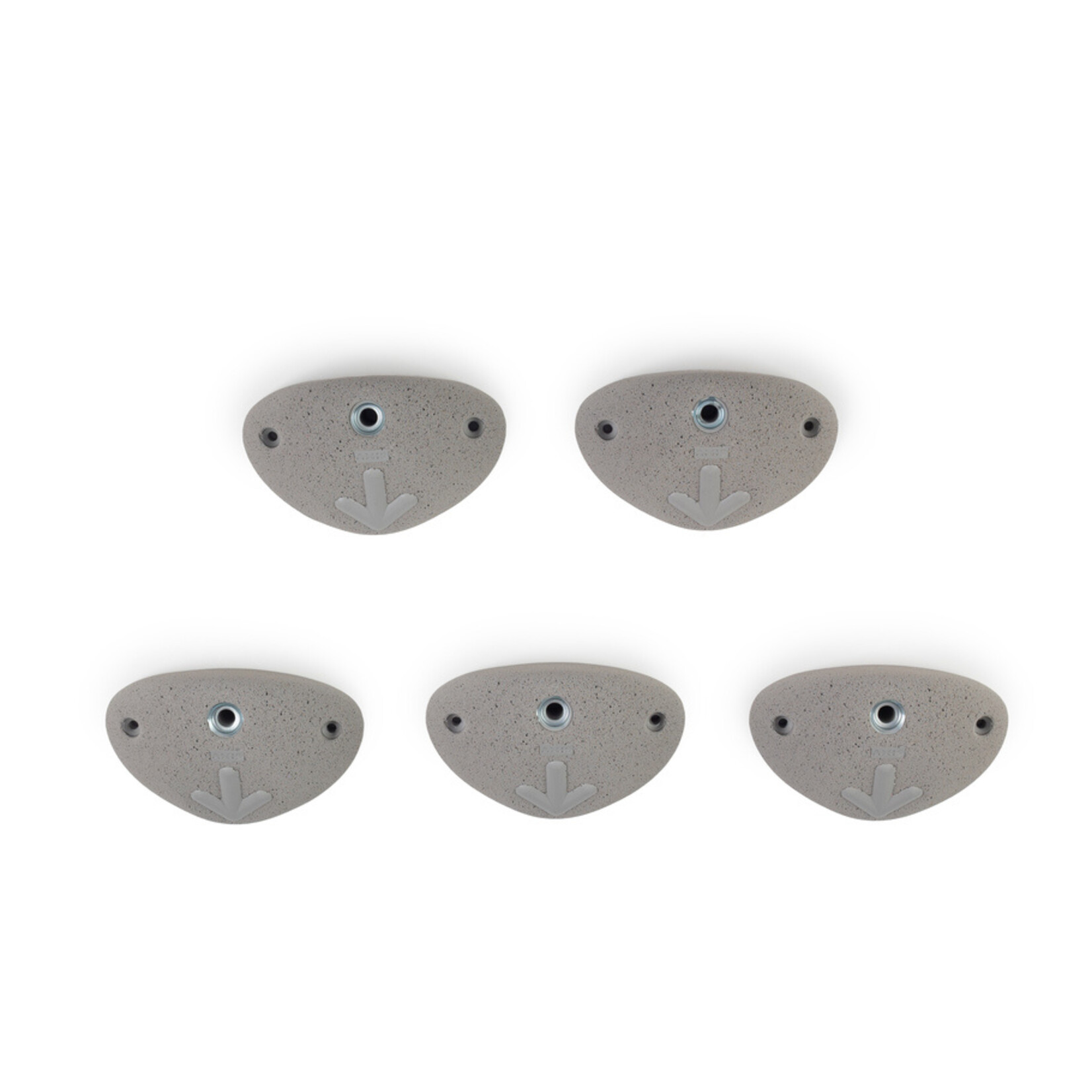 Axis Round Edges Down Climb Footholds. * GRIJS * 5 st. per set