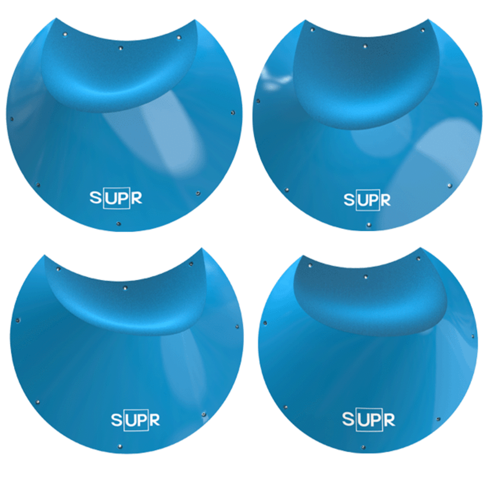 Supr New Shields * BLUE  *. 4 Macro's  Dual Texture