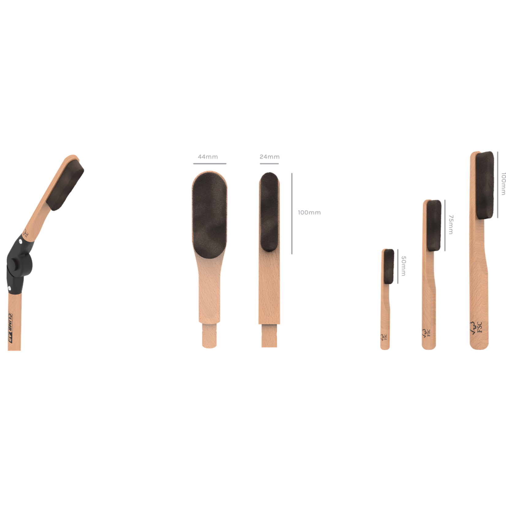 ClimbLab Brushstick Wood Regular 220 cm