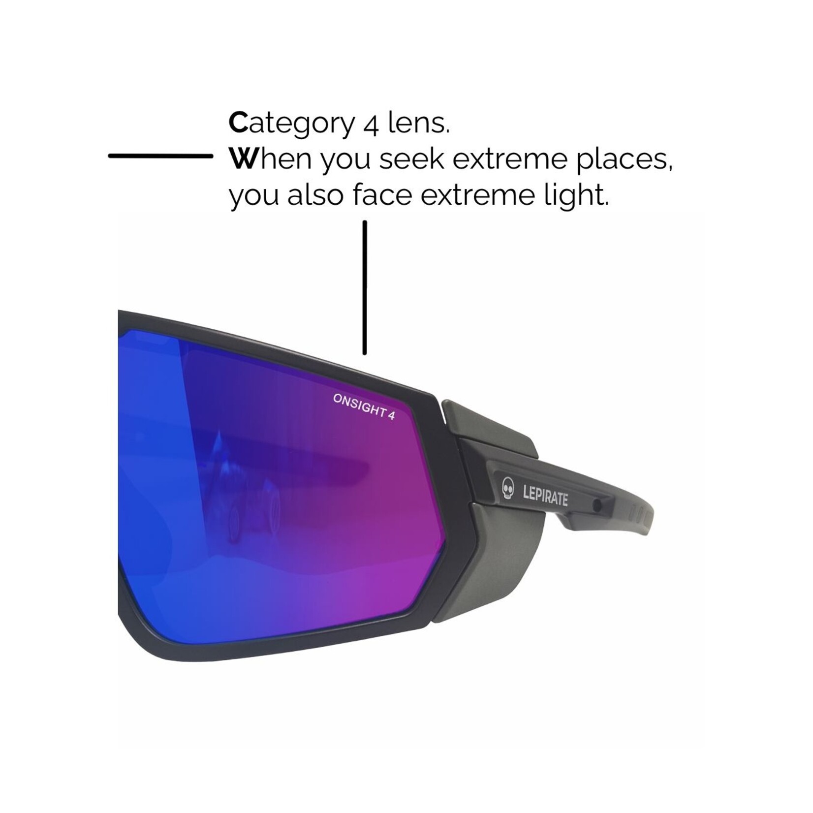 Le Pirate Latok  Alpine Climbing Sunglasses Cat 4  Polarized