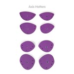 Axis Round Edges Hatters * PURPLE * Set 1 t/m 14 Total of 54 holds in PE