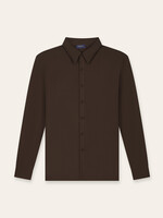TRIAD'ORO Buttoned Longsleeve Polo Brown