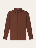 TRIAD'ORO Buttoned Longsleeve Polo Copper
