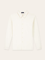 TRIAD'ORO Buttoned Longsleeve Polo Off-White