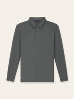 TRIAD'ORO Buttoned Longsleeve Polo Slate Grey