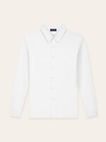 TRIAD'ORO Buttoned Longsleeve Polo White