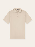 TRIAD'ORO Riviera Buttoned Polo Beige