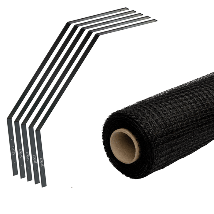 SPUUT Kattengaas 1 x 10 meter inclusief beugels - Voordeelset