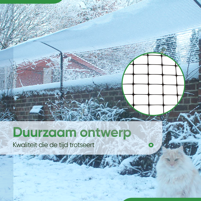 SPUUT Kattengaas 1 x 40 meter inclusief beugels - Voordeelset