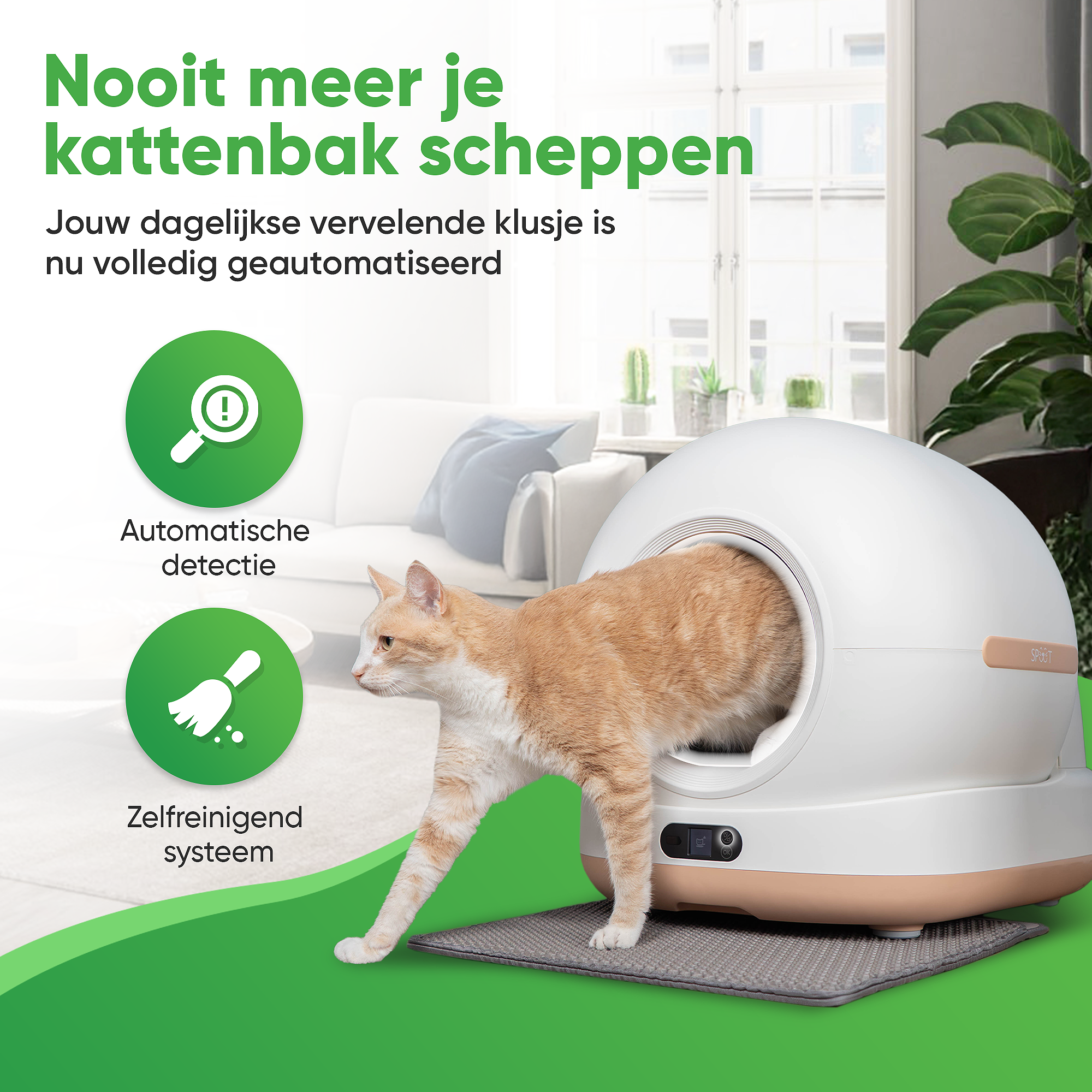 SPUUT Automatische Kattenbak CB003