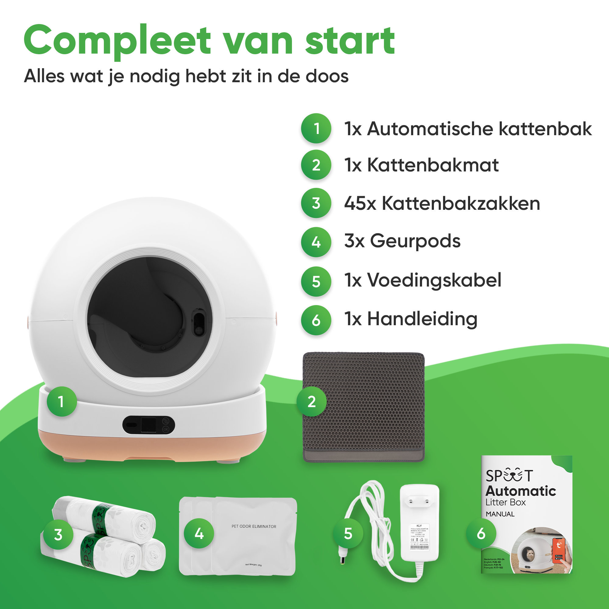 SPUUT Automatische Kattenbak CB003