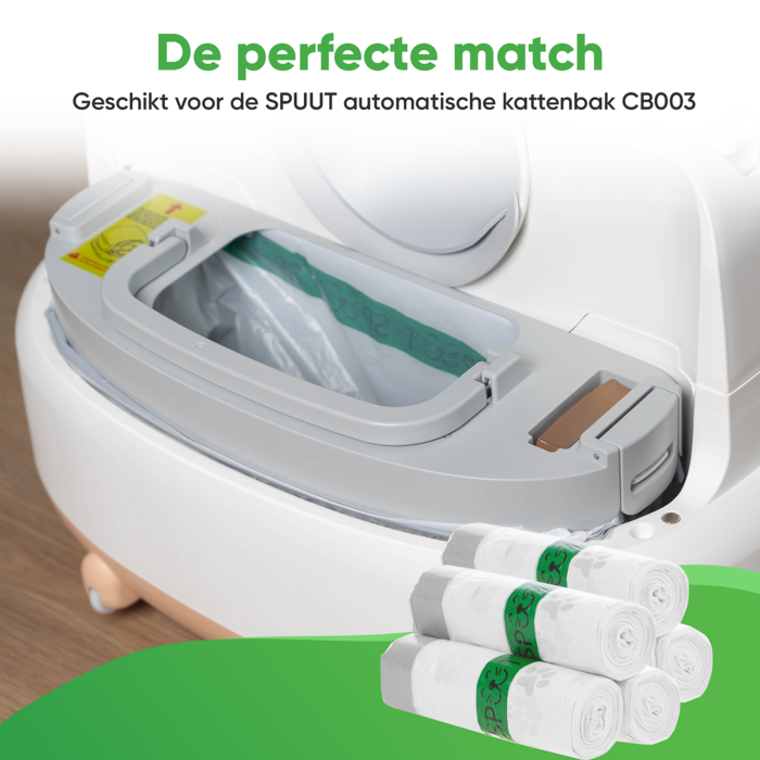 SPUUT Kattenbakzakken voor CB003 - 75 stuks