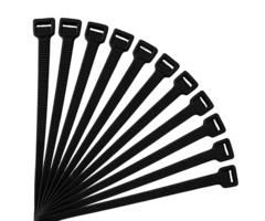 SPUUT Kabelbinders - Zwart - 100 stuks