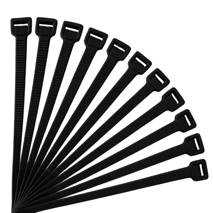 SPUUT Kabelbinders - Zwart - 100 stuks