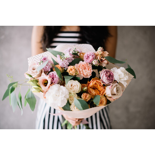 LA VILLA DES FLEURS - Bestelpagina voor een boeket op tafel