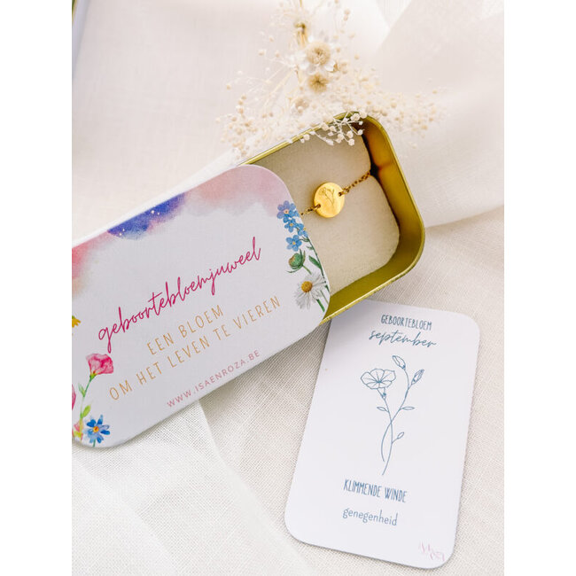 GEBOORTEBLOEMARMBANDJE