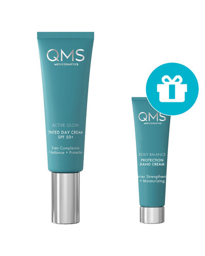 QMS Active Glow Tinted Day Cream SPF50 +GIFT
