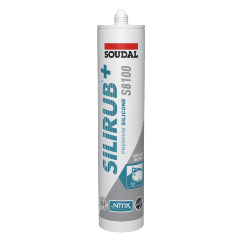 Soudal Silirub+S8100 Sanitairkit Zilvergrijs 300ml