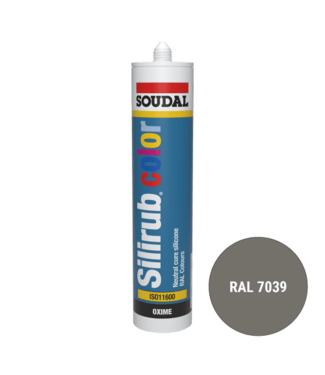 Soudal Soudal Silirub Color Siliconenkit RAL 7039 300ml