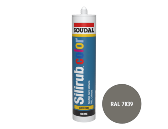 Soudal Silirub Color Siliconenkit RAL 7039 300ml