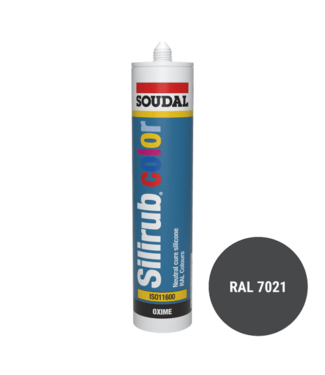 Soudal Soudal Silirub Color Siliconenkit RAL 7021 300ml