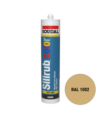 Soudal Soudal Silirub Color Siliconenkit RAL 1002 300ml
