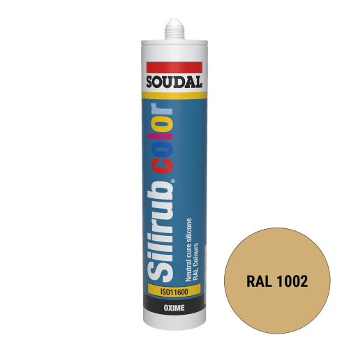 Soudal Silirub Color Siliconenkit RAL 1002 300ml