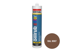 Soudal Silirub Color Siliconenkit RAL 8007 300ml