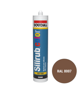 Soudal Soudal Silirub Color Siliconenkit RAL 8007 300ml