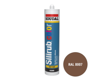Soudal Silirub Color Siliconenkit RAL 8007 300ml