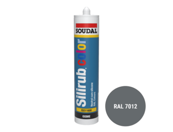 Soudal Silirub Color Siliconenkit RAL 7012 300ml