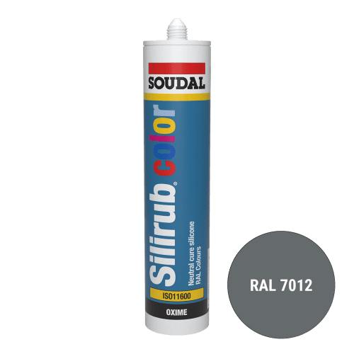 Soudal Silirub Color Siliconenkit RAL 7012 300ml