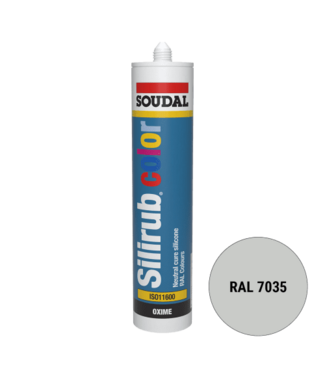 Soudal Soudal Silirub Color Siliconenkit RAL 7035 300ml