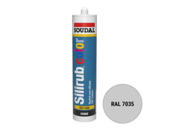 Soudal Silirub Color Siliconenkit RAL 7035 300ml