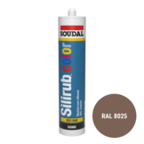Soudal Silirub Color Siliconenkit RAL 8025 300ml