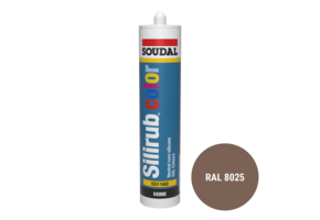 Soudal Silirub Color Siliconenkit RAL 8025 300ml