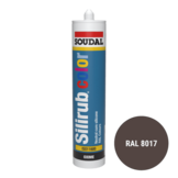 Soudal Silirub Color Siliconenkit RAL 8017 300ml