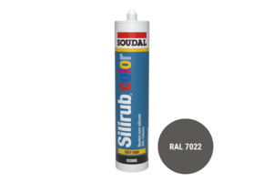 Soudal Silirub Color Siliconenkit RAL 7022 300ml