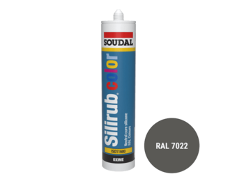 Soudal Silirub Color Siliconenkit RAL 7022 300ml